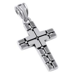 Pandantiv argint 925 cruce cu striatii PSX0555 [0]